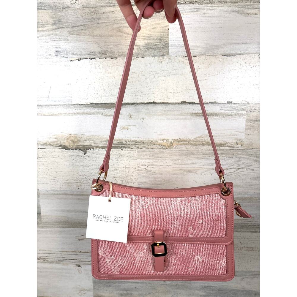 Rachel Zoe Blush Flap Crossbody Bag Shoulder Purse Designer NWT